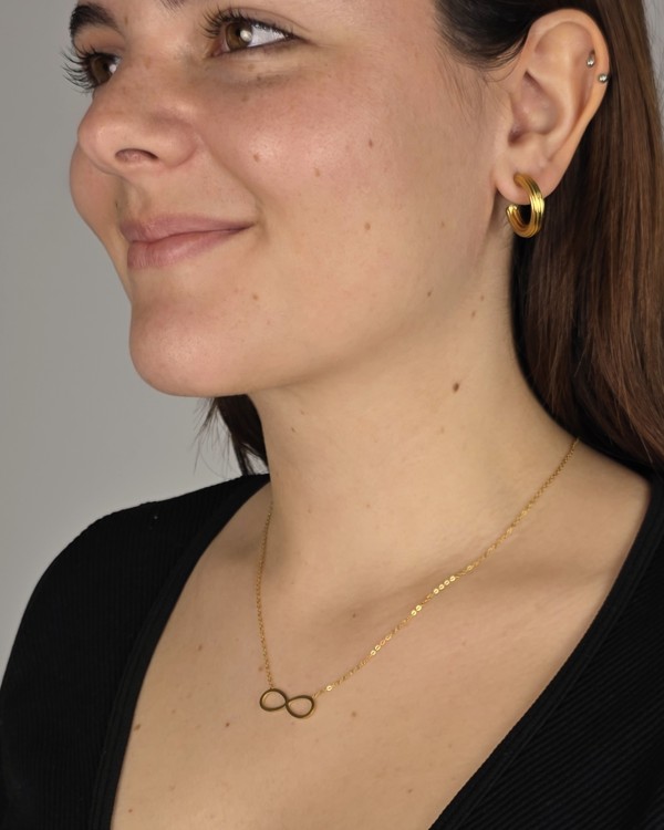COLLAR INFINITO - ACERO INOXIDABLE