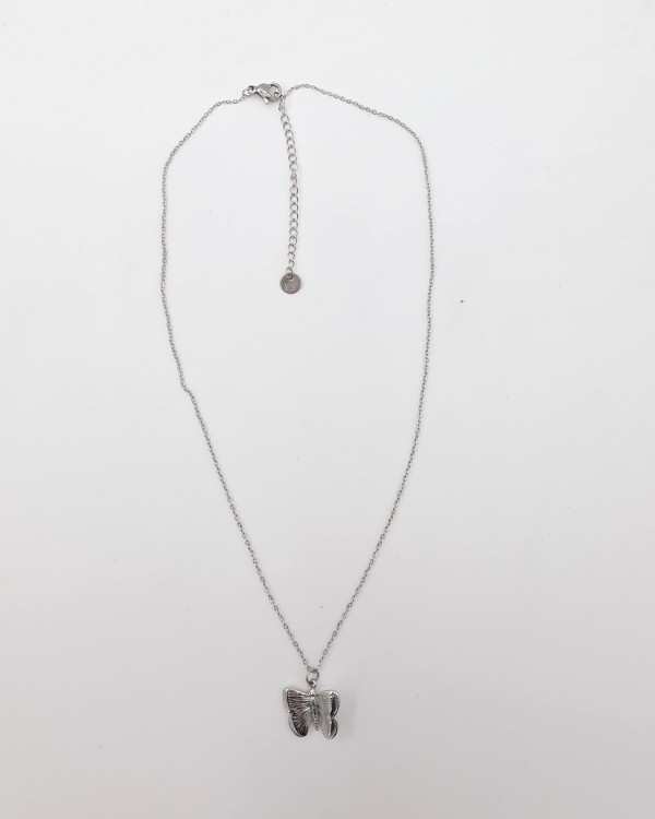 COLLAR MARIPOSA - ACERO INOXIDABLE