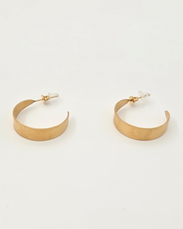 SEMI AROS PEQUEÑOS EFECTO MATE - ACERO INOXIDABLE