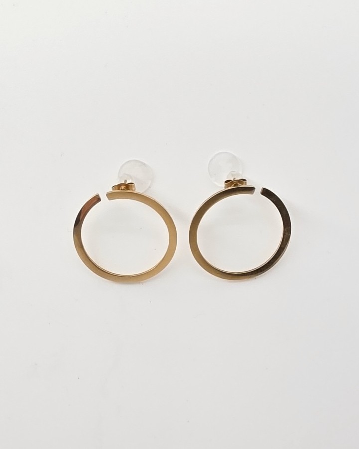 PENDIENTES CÍRCULO - ACERO INOXDABLE