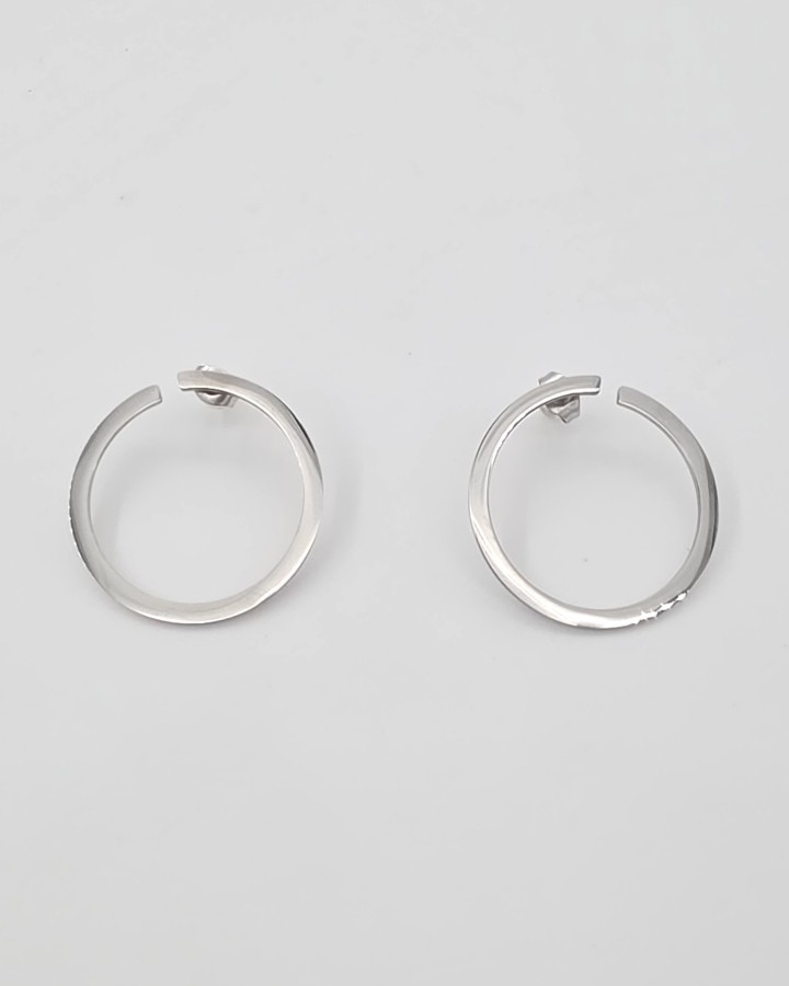 PENDIENTES CÍRCULO - ACERO INOXDABLE