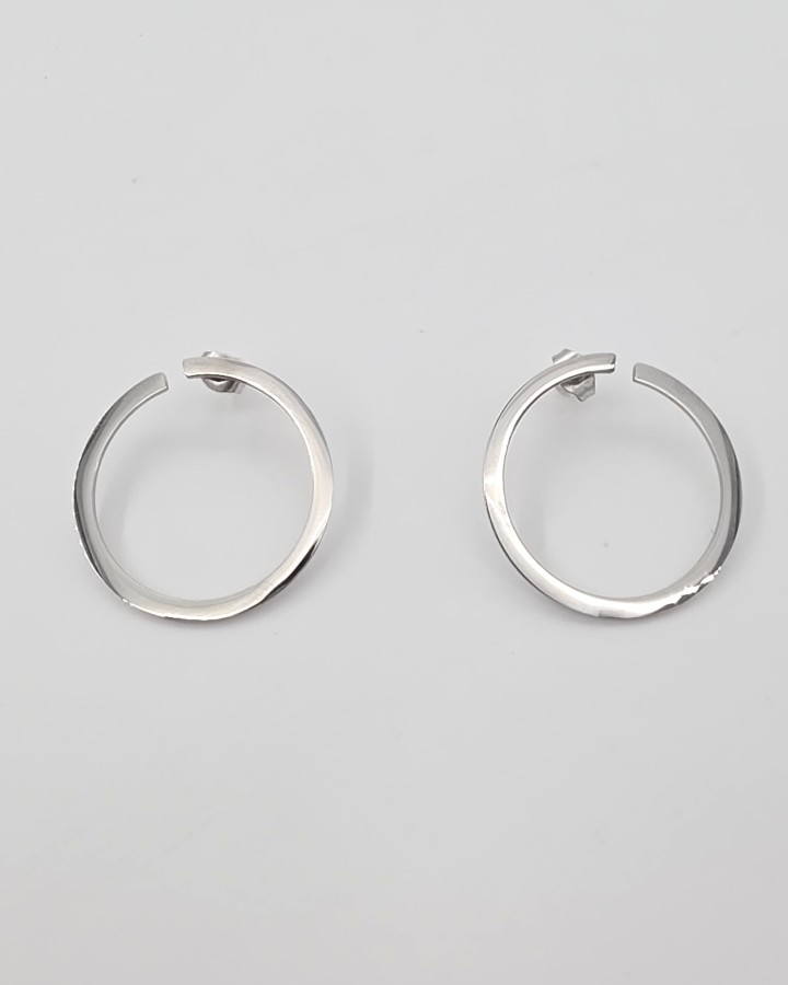 PENDIENTES CÍRCULO - ACERO INOXDABLE