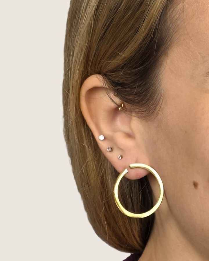 PENDIENTES CÍRCULO - ACERO INOXDABLE