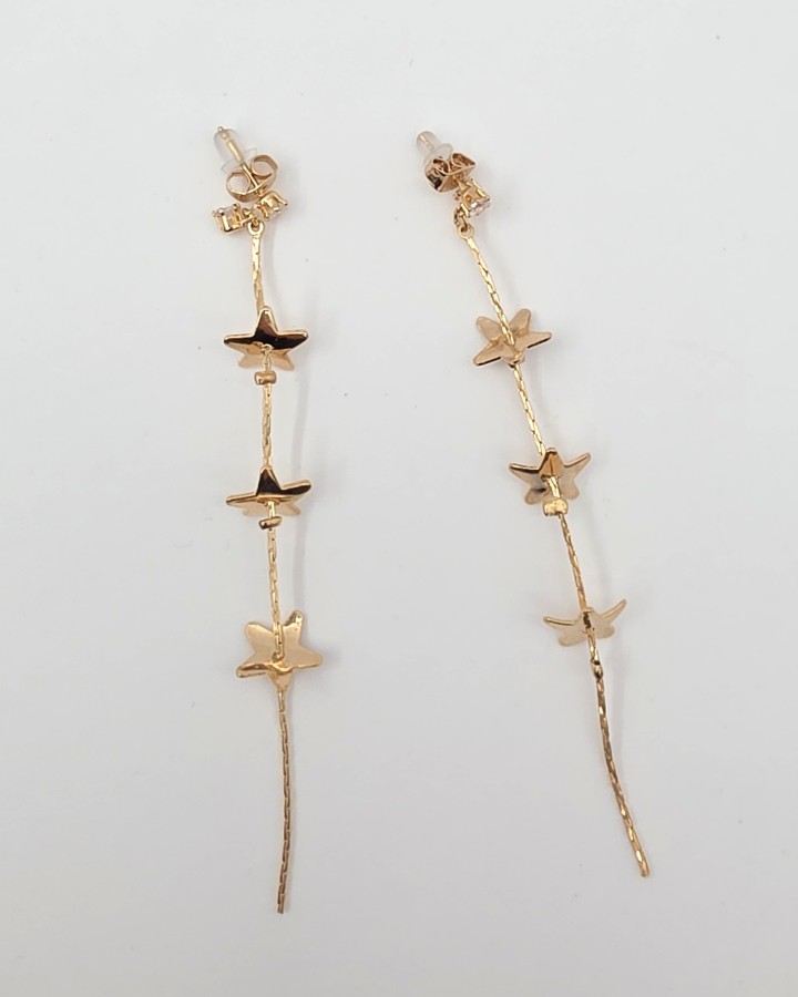 PENDIENTES LARGOS FLORES