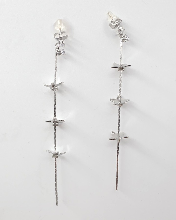 PENDIENTES LARGOS FLORES