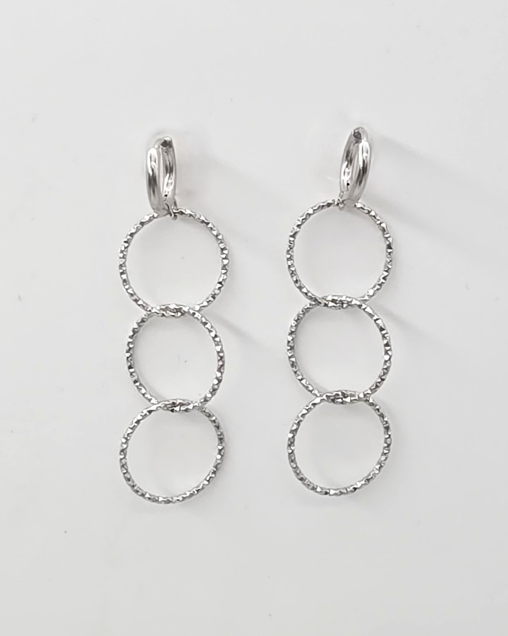 AROS PEQUEÑOS CON CÍRCULOS - ACERO INOXIDABLE