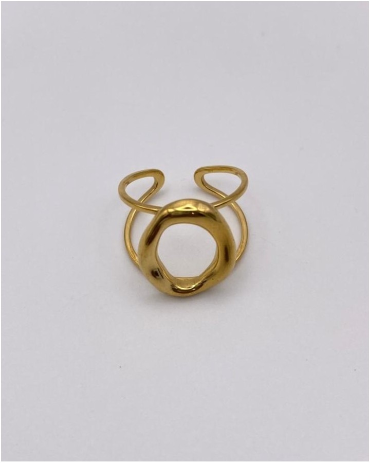 ANILLO AJUSTABLE OVAL MEDIANO - ACERO INOXIDABLE