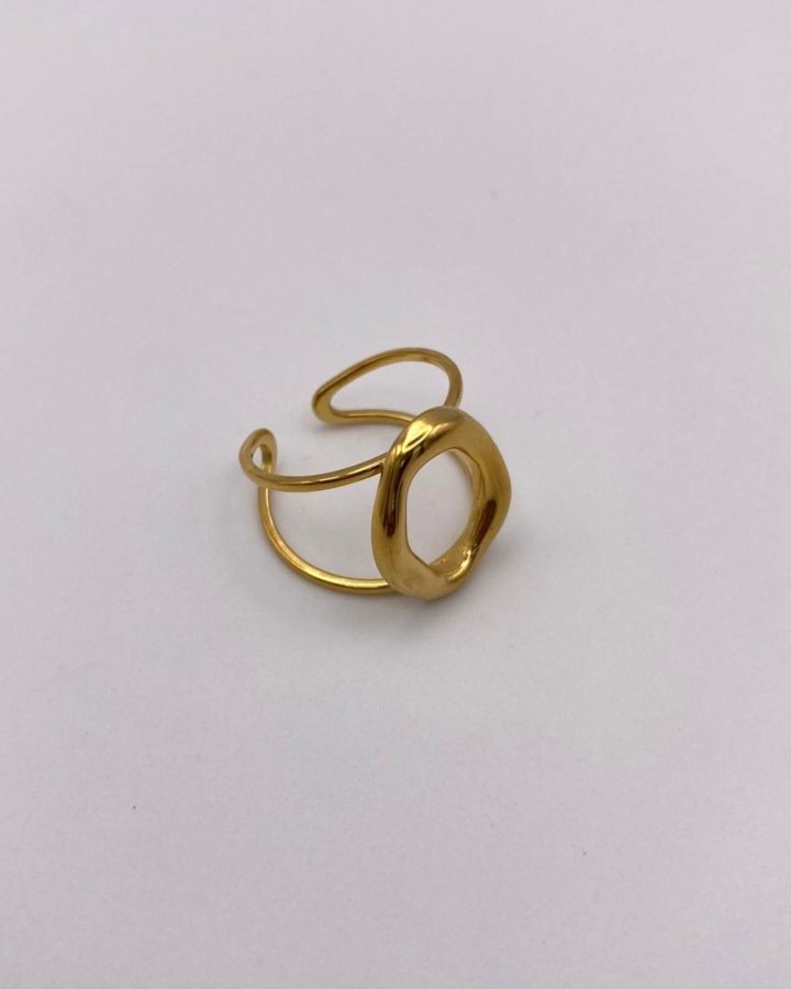 ANILLO AJUSTABLE OVAL MEDIANO - ACERO INOXIDABLE