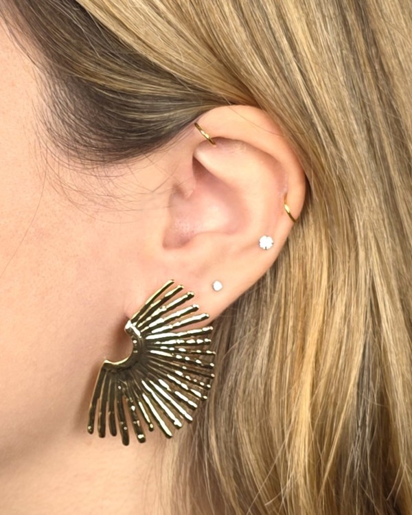 PENDIENTES AMANECER GRANDES - ACERO INOXIDABLE