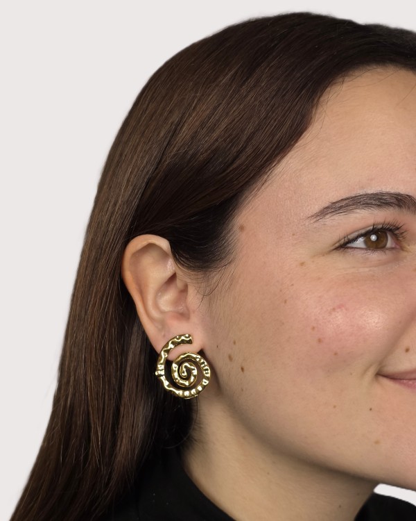 PENDIENTES ESPIRAL - ACERO INOXIDABLE