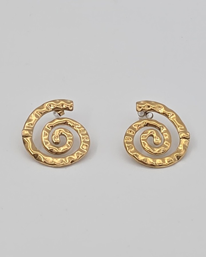 PENDIENTES ESPIRAL - ACERO INOXIDABLE