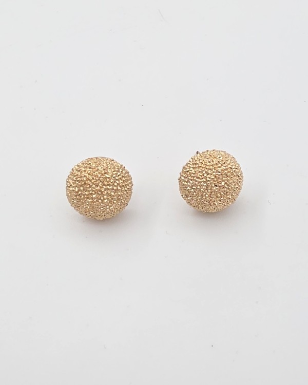 PENDIENTES BOTÓN BRILLANTE