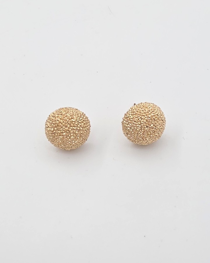 PENDIENTES BOTÓN BRILLANTE