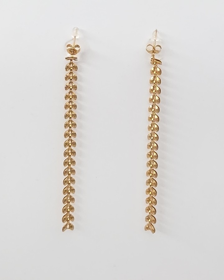 PENDIENTES LARGOS ESPIGA - ACERO INOXIDABLE