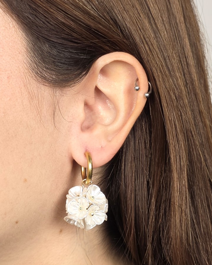 AROS PEQUEÑOS CON PÉTALOS FLOR