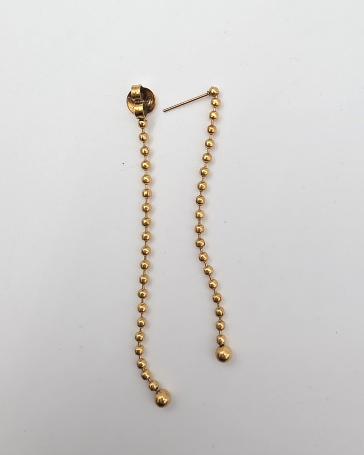 PENDIENTES LARGOS DUAL - ACERO INOXIDABLE