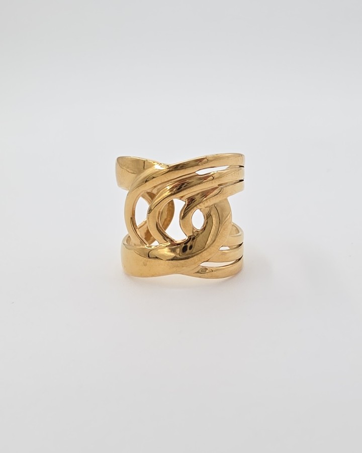 ANILLO AJUSTABLE NUDO - ACERO INOXIDABLE