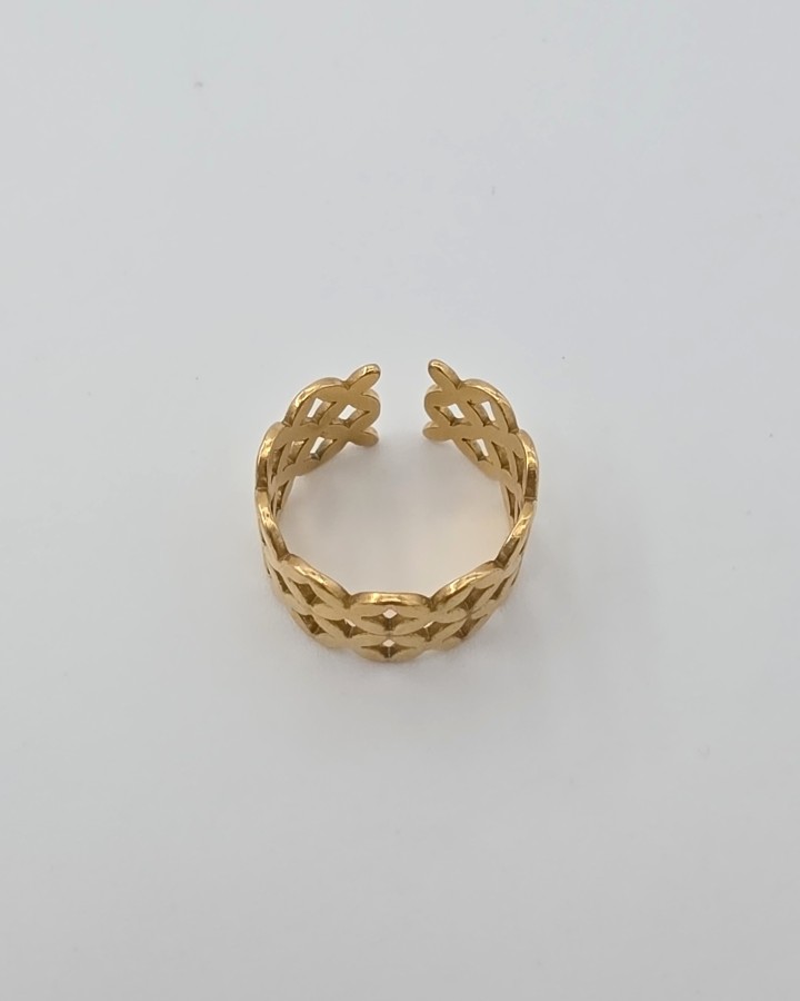 ANILLO AJUSTABLE COLMENA - ACERO INOXIDABLE