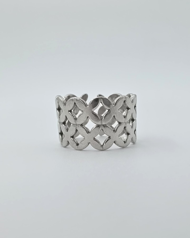 ANILLO AJUSTABLE COLMENA - ACERO INOXIDABLE