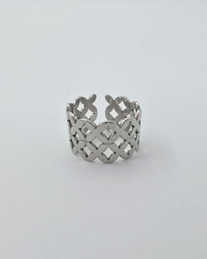 ANILLO AJUSTABLE COLMENA - ACERO INOXIDABLE
