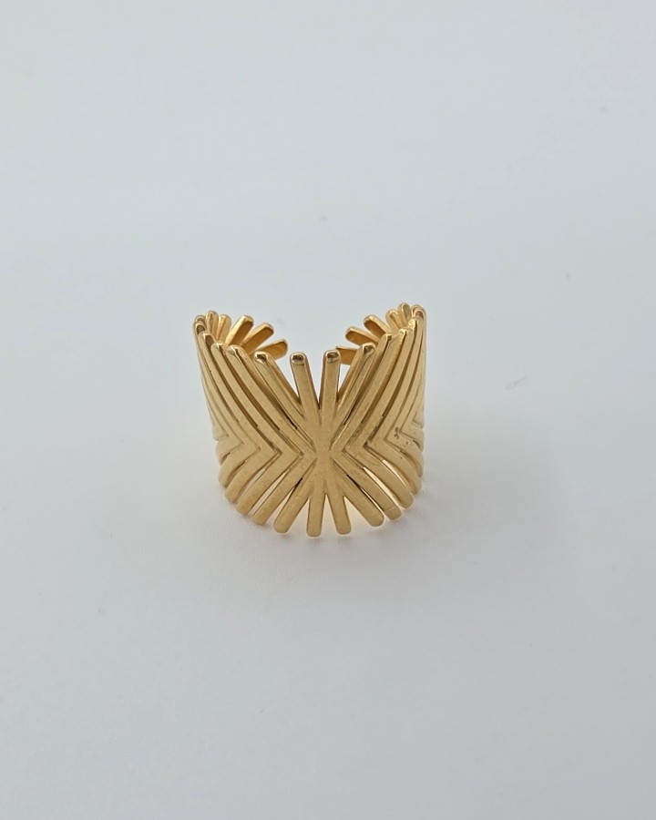 ANILLO AJUSTABLE DESTELLO - ACERO INOXIDABLE