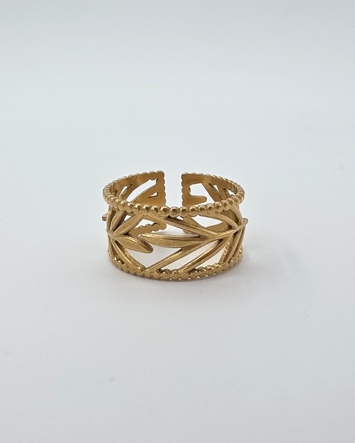 ANILLO AJUSTABLE TROPICAL - ACERO INOXIDABLE
