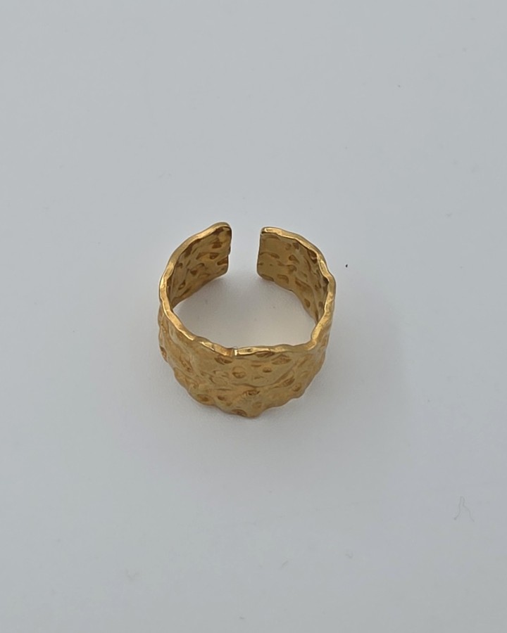 ANILLO AJUSTABLE IRREGULAR - ACERO INOXIDABLE