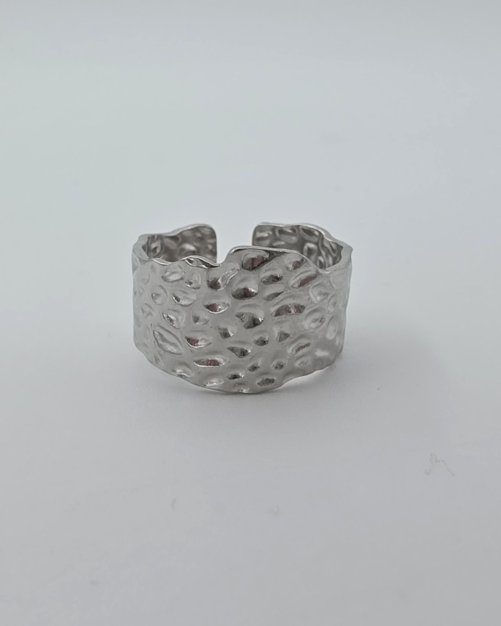 ANILLO AJUSTABLE IRREGULAR - ACERO INOXIDABLE
