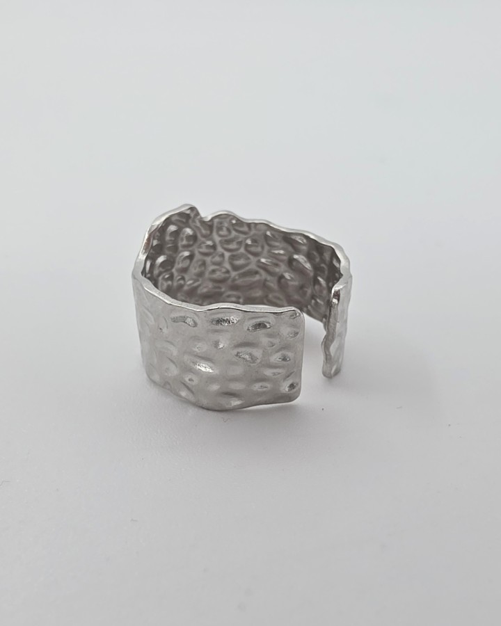 ANILLO AJUSTABLE IRREGULAR - ACERO INOXIDABLE