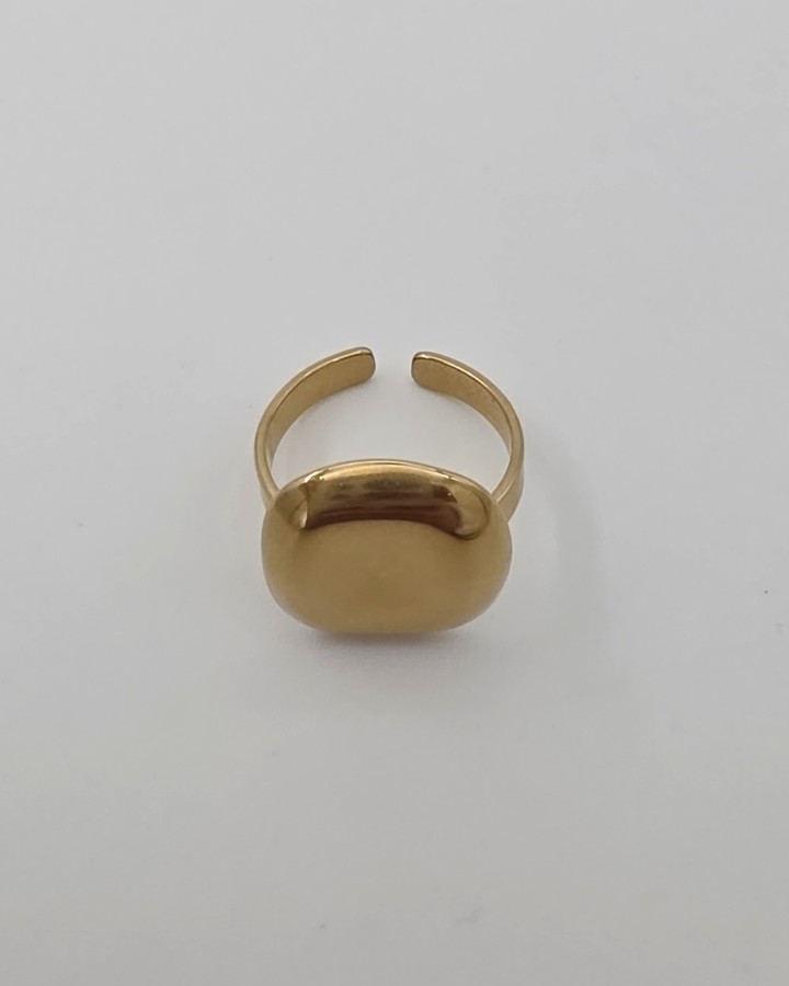 ANILLO AJUSTABLE CUADRADO - ACERO INOXIDABLE