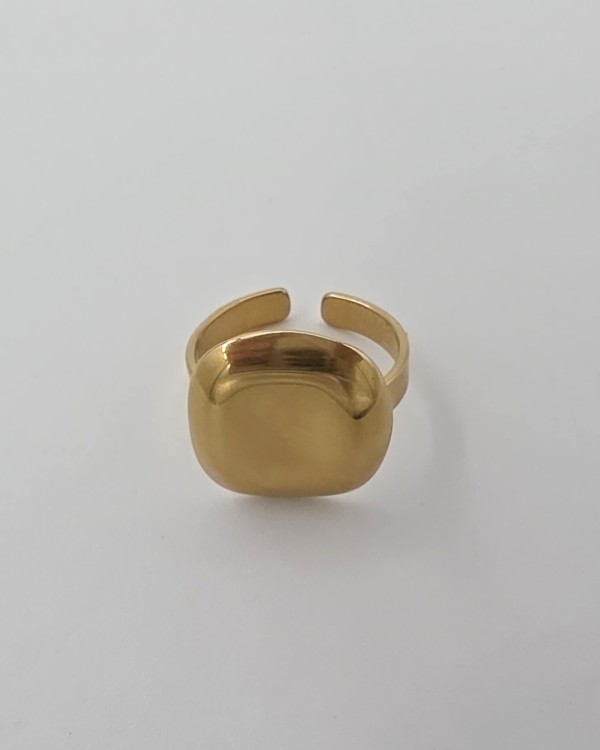 ANILLO AJUSTABLE CUADRADO - ACERO INOXIDABLE