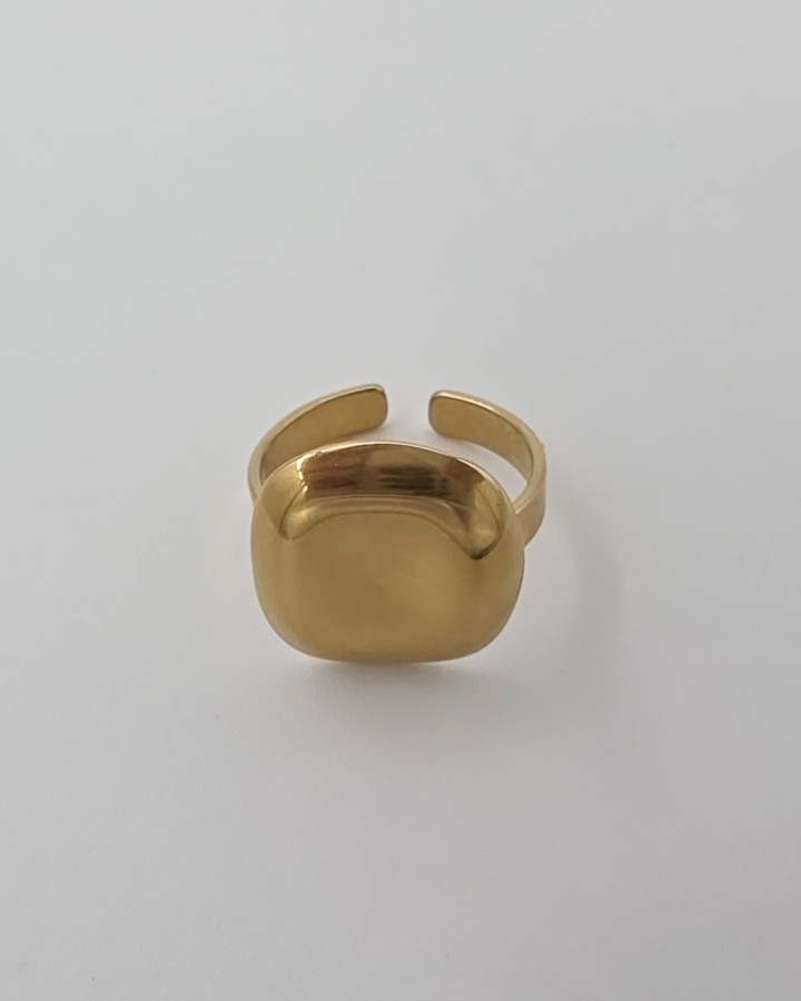 ANILLO AJUSTABLE CUADRADO - ACERO INOXIDABLE