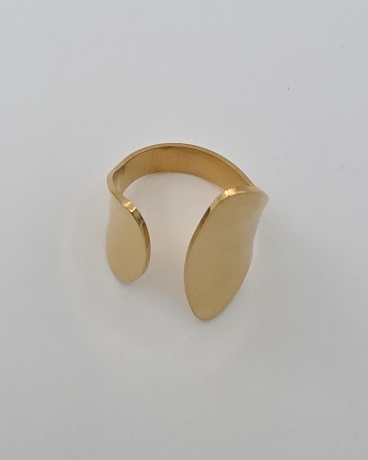 ANILLO AJUSTABLE ABSTRACTO - ACERO INOXIDABLE