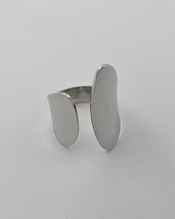 ANILLO AJUSTABLE ABSTRACTO - ACERO INOXIDABLE