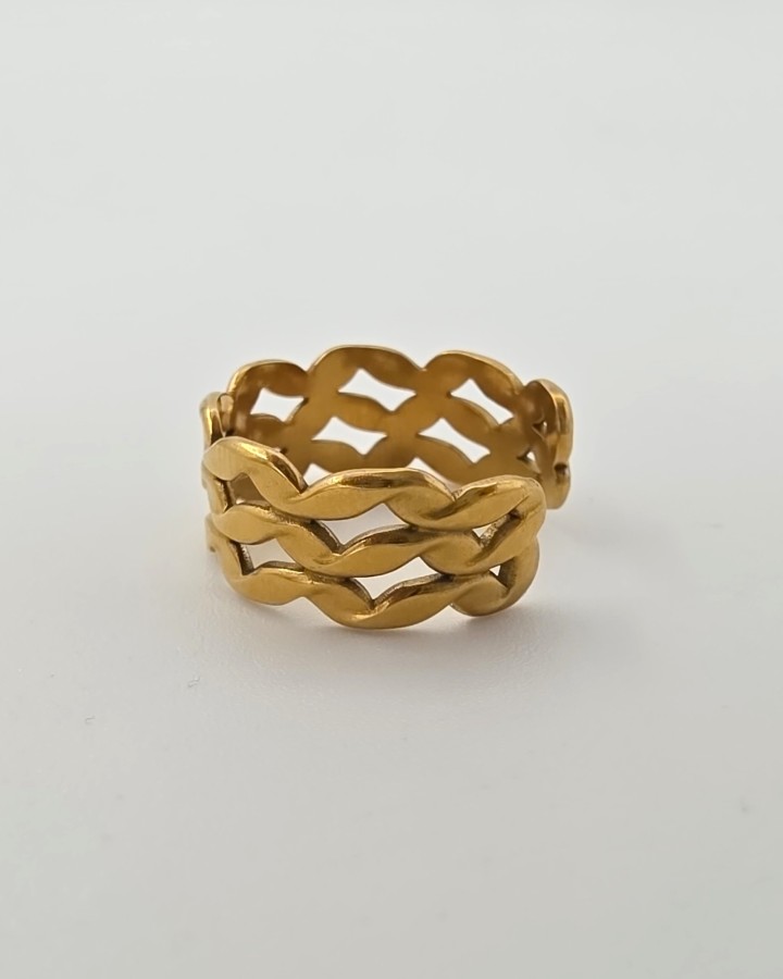 ANILLO AJUSTABLE RED - ACERO INOXIDABLE