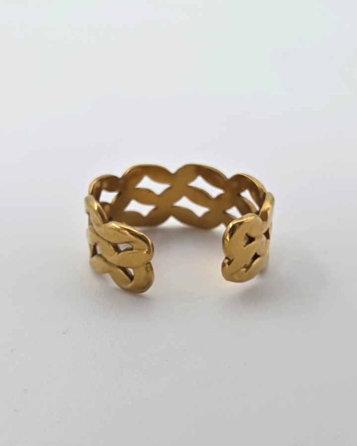 ANILLO AJUSTABLE RED - ACERO INOXIDABLE