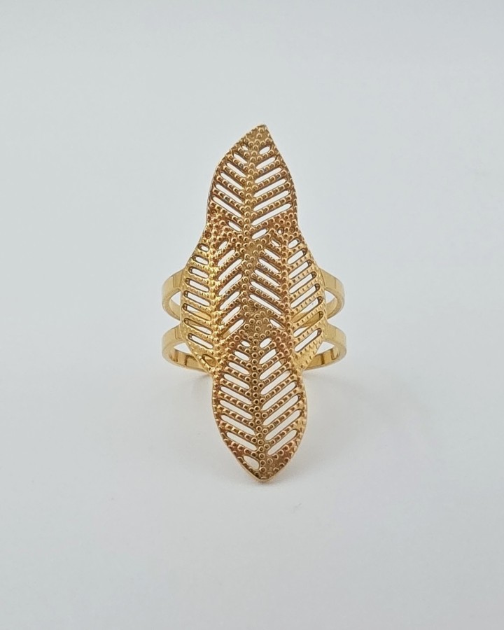 ANILLO AJUSTABLE MAXI HOJA - ACERO INOXIDABLE