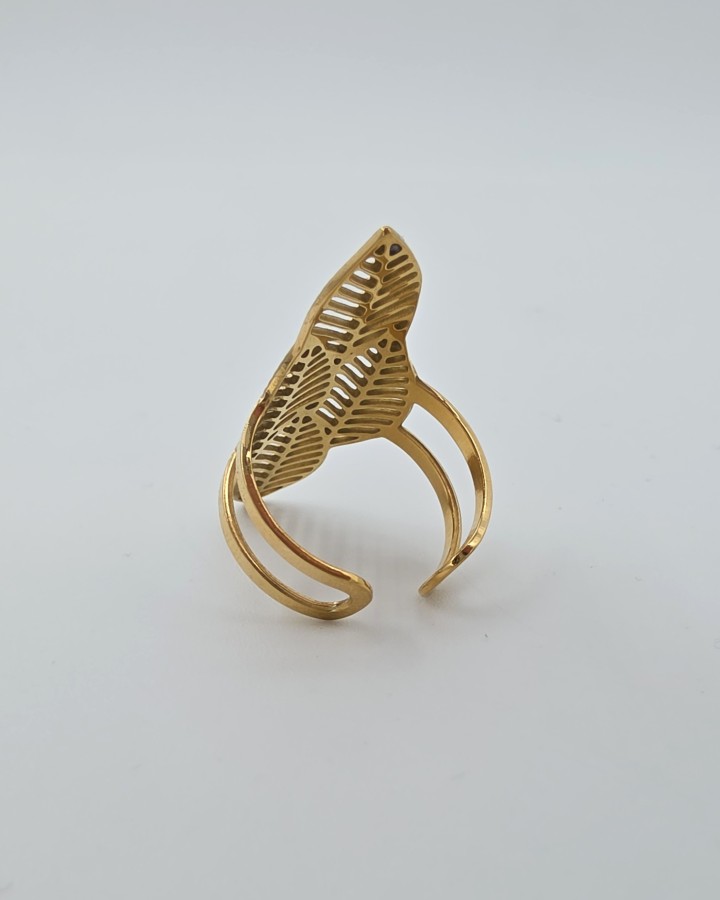 ANILLO AJUSTABLE MAXI HOJA - ACERO INOXIDABLE