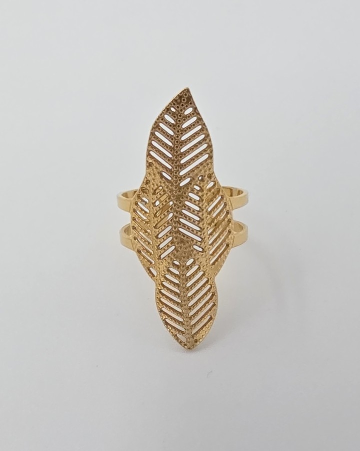 ANILLO AJUSTABLE MAXI HOJA - ACERO INOXIDABLE