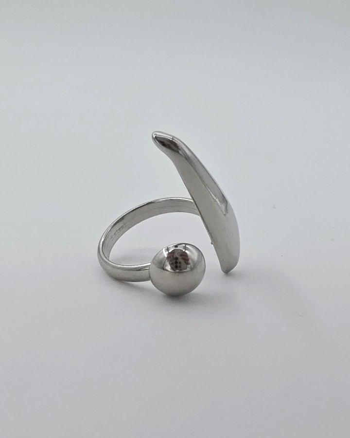 ANILLO AJUSTABLE LÁGRIMA - ACERO INOXIDABLE