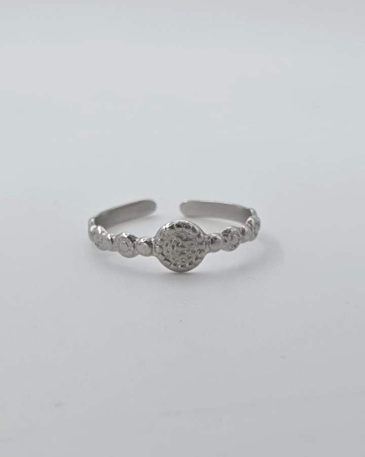 ANILLO AJUSTABLE PUNTOS - ACERO INOXIDABLE