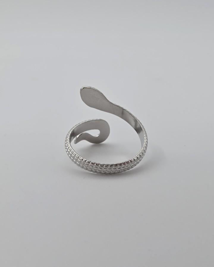 ANILLO AJUSTABLE SERPIENTE - ACERO INOXIDABLE