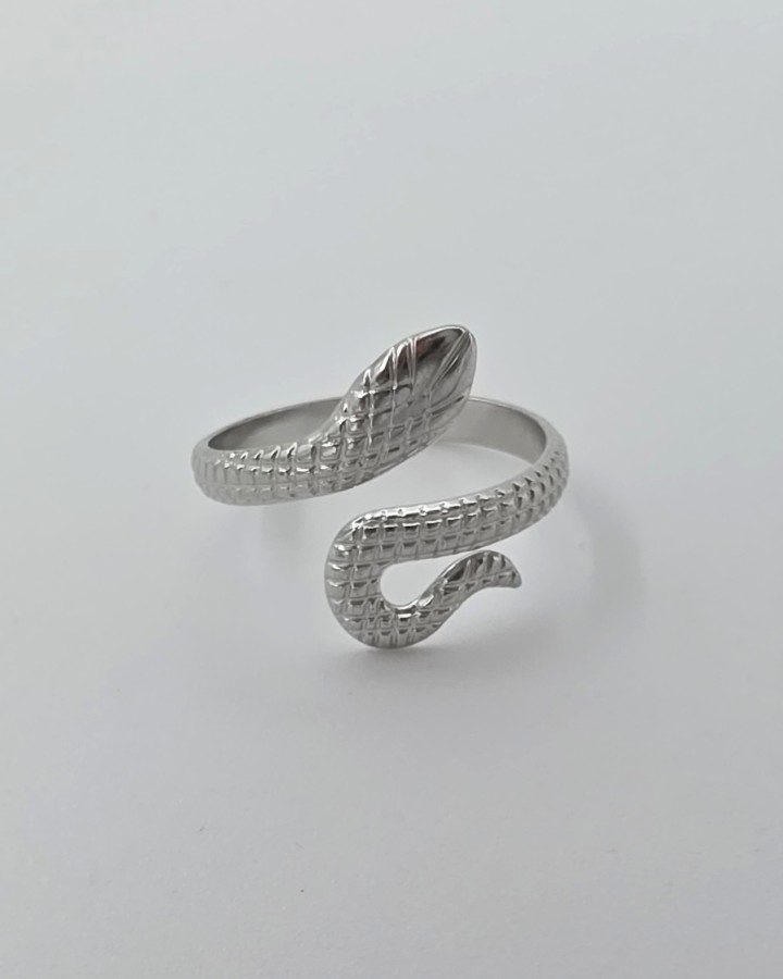 ANILLO AJUSTABLE SERPIENTE - ACERO INOXIDABLE
