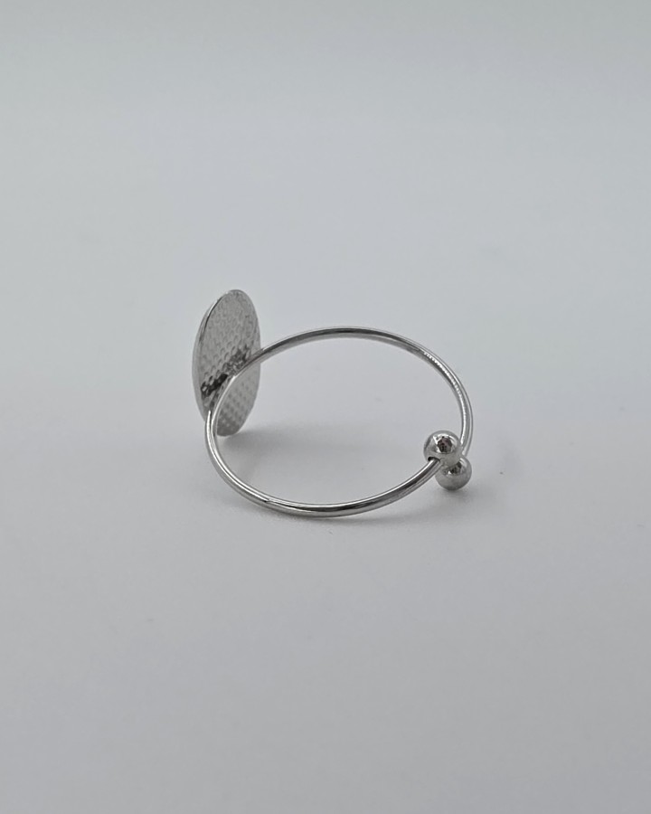 ANILLO AJUSTABLE ÓVALO - ACERO INOXIDABLE