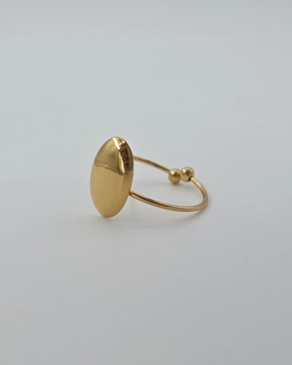 ANILLO AJUSTABLE ÓVALO - ACERO INOXIDABLE
