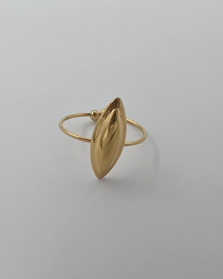 ANILLO AJUSTABLE  PÉTALO - ACERO INOXIDABLE