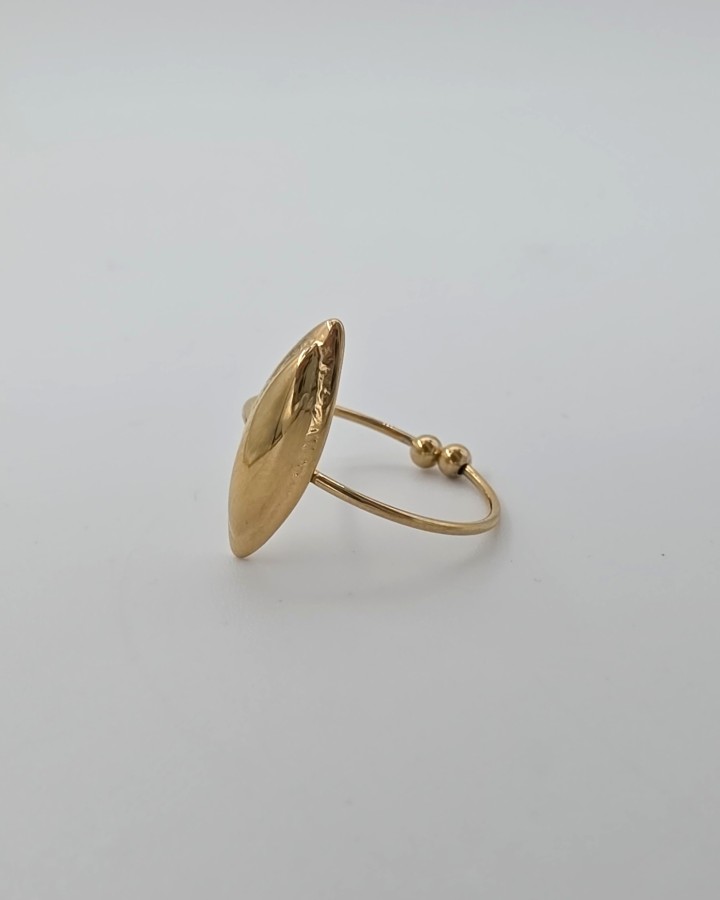 ANILLO AJUSTABLE  PÉTALO - ACERO INOXIDABLE