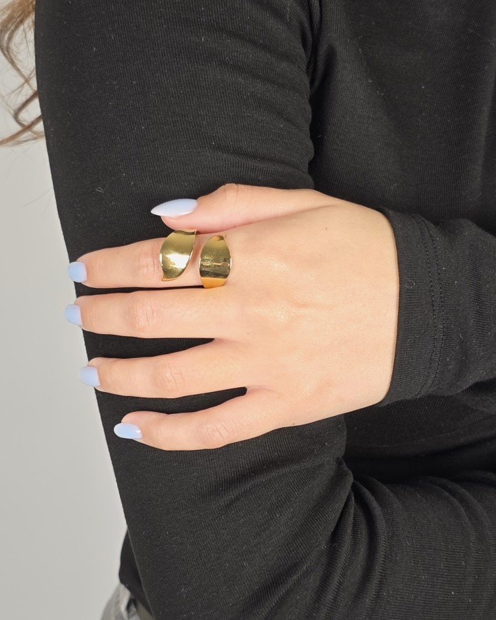 ANILLO AJUSTABLE HOJA LISA - ACERO INOXIDABLE