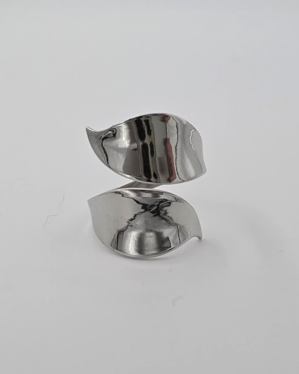 ANILLO AJUSTABLE HOJA LISA - ACERO INOXIDABLE