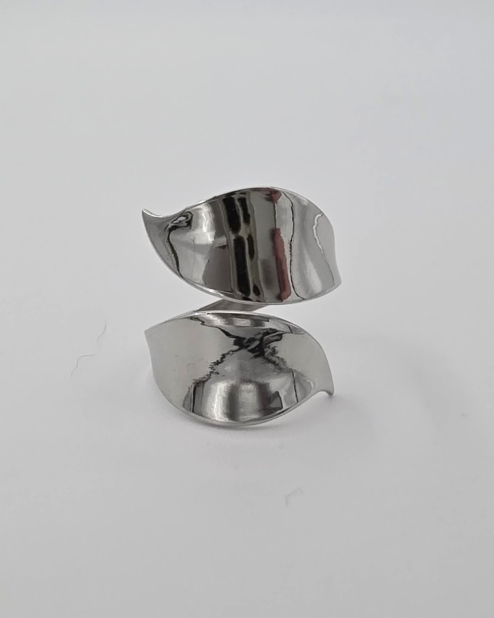 ANILLO AJUSTABLE HOJA LISA - ACERO INOXIDABLE